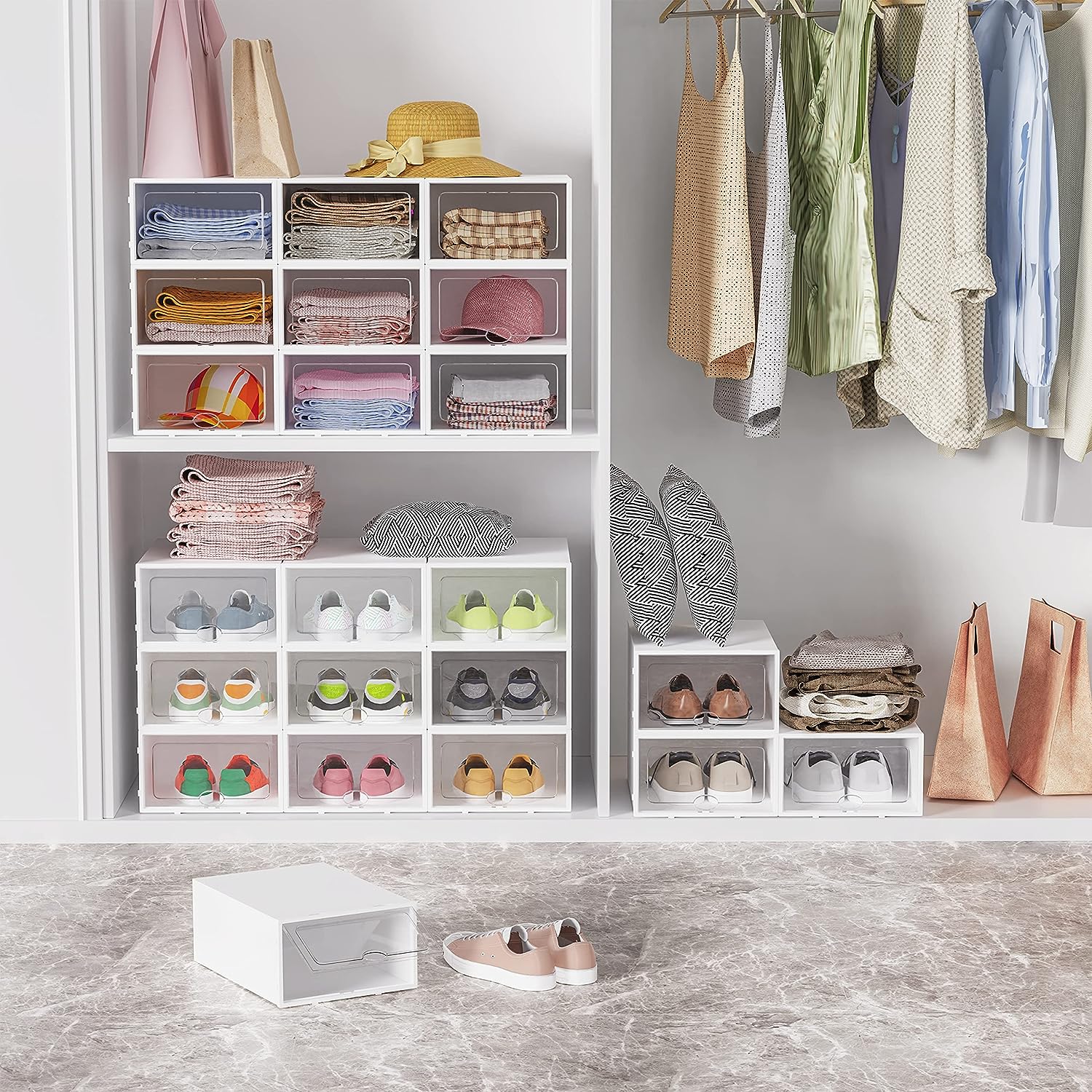 Rangement sneakers dressing