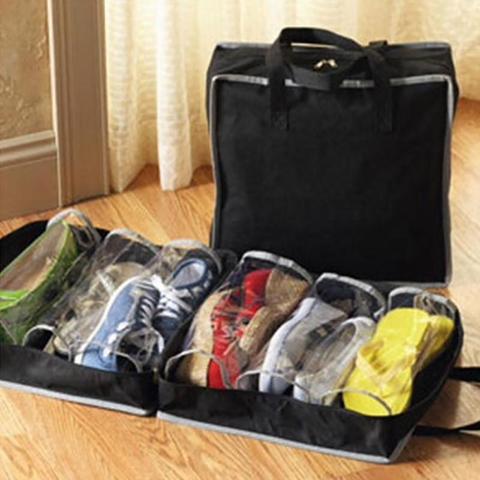 TRABAJU - Range-chaussure en tissu pratique et compact
