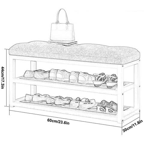 MURAR - Meuble à chaussure métallique